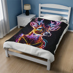 Neon Deer Soft Blanket