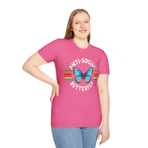 Anti-Social Butterfly Soft Style T-Shirt