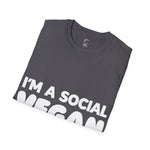 I'm a social vegan I avoid meet Anti-Social T-Shirt
