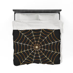 Spiderweb Themed Velveteen Soft Blanket