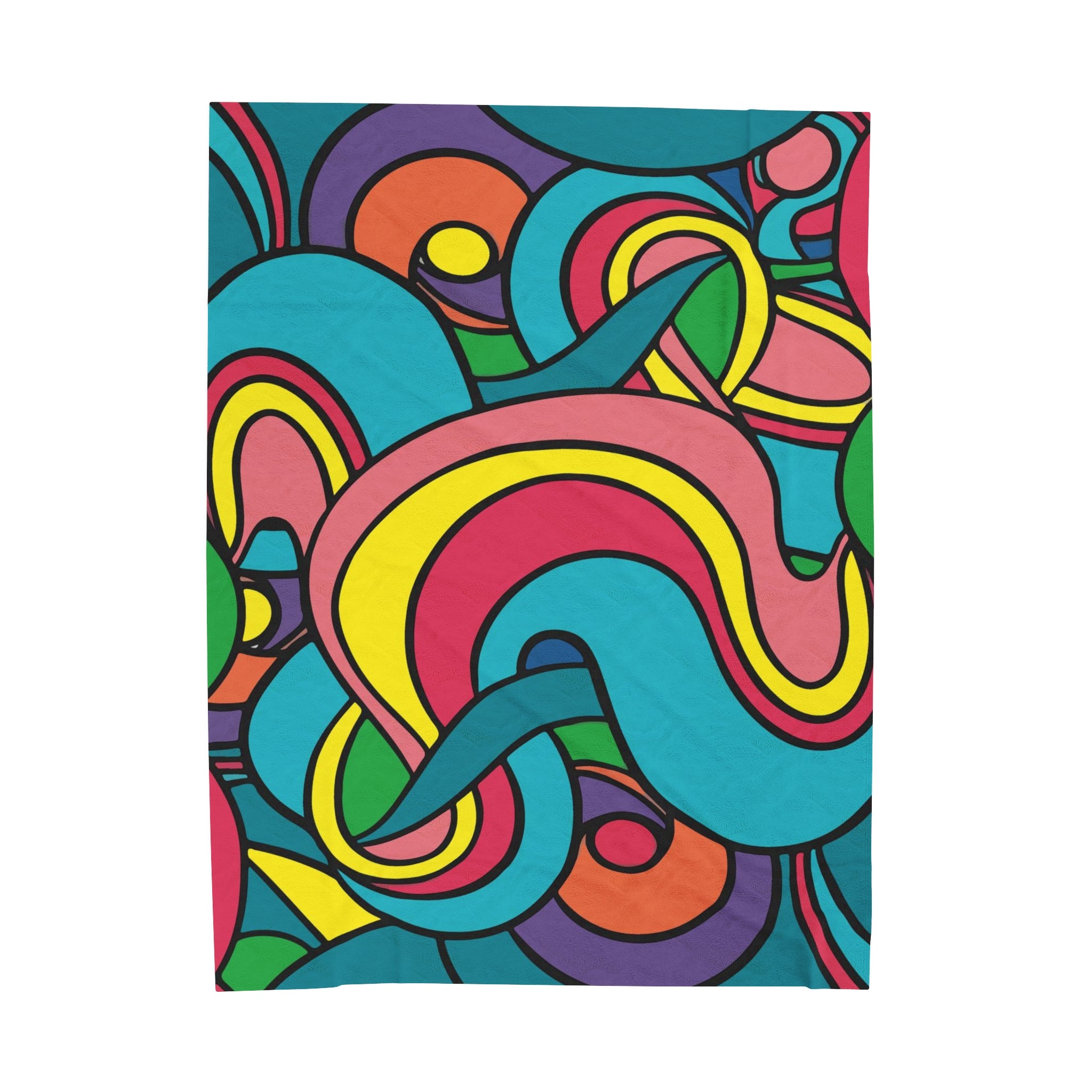 Colorful Pattern Velveteen Soft Blanket