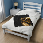 Gold Fast Car Soft Blanket