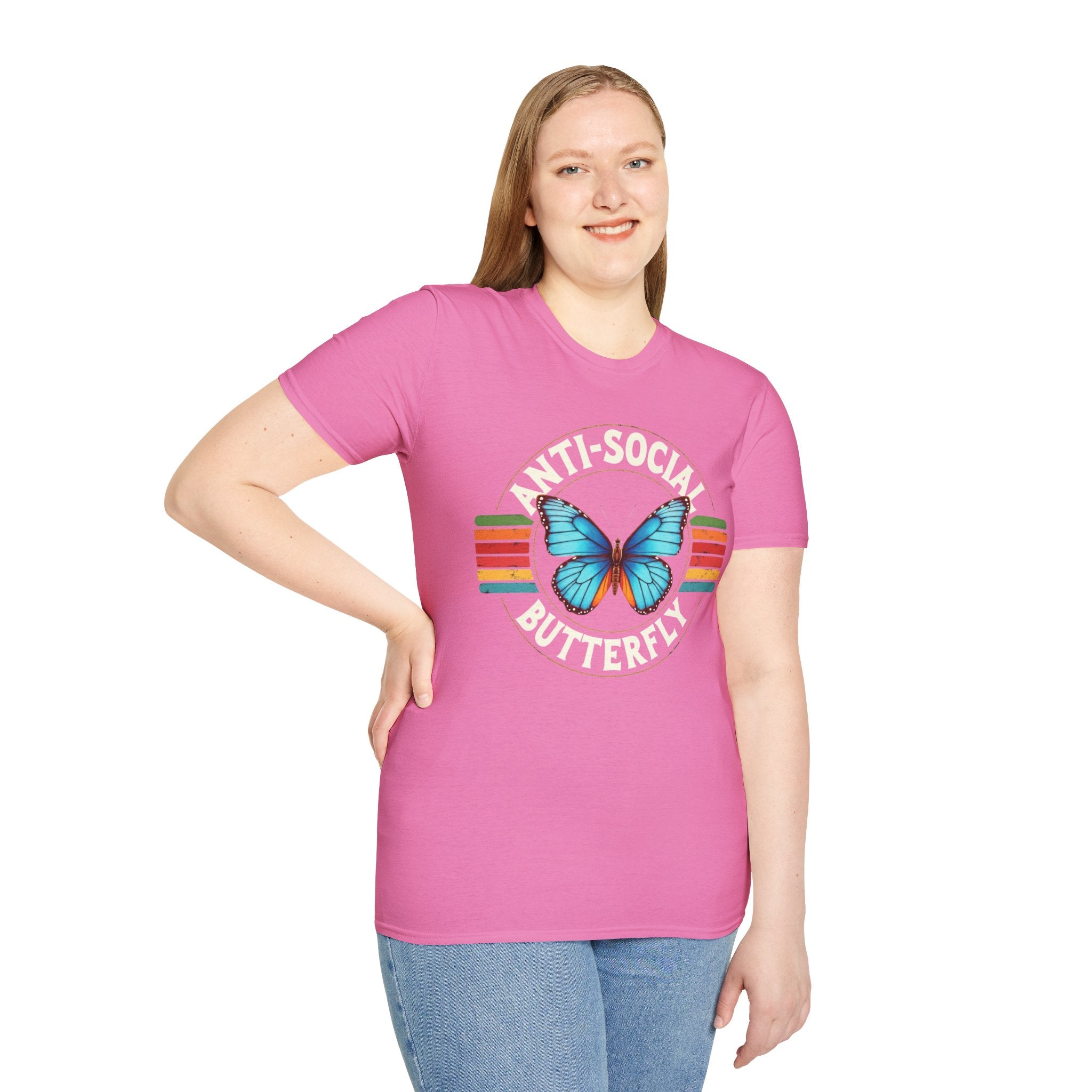 Anti-Social Butterfly Soft Style T-Shirt