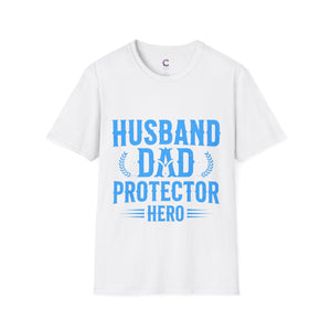 Husband Dad Protector Hero Soft style T-Shirt