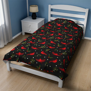 Red Cardinals Soft Blanket