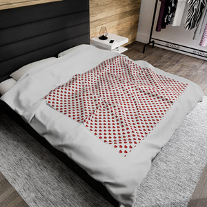 Red and White Soft Blanket