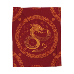 Red Dragon Soft Blanket