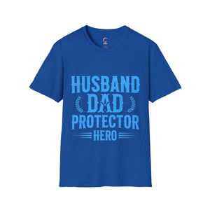 Husband Dad Protector Hero Soft style T-Shirt