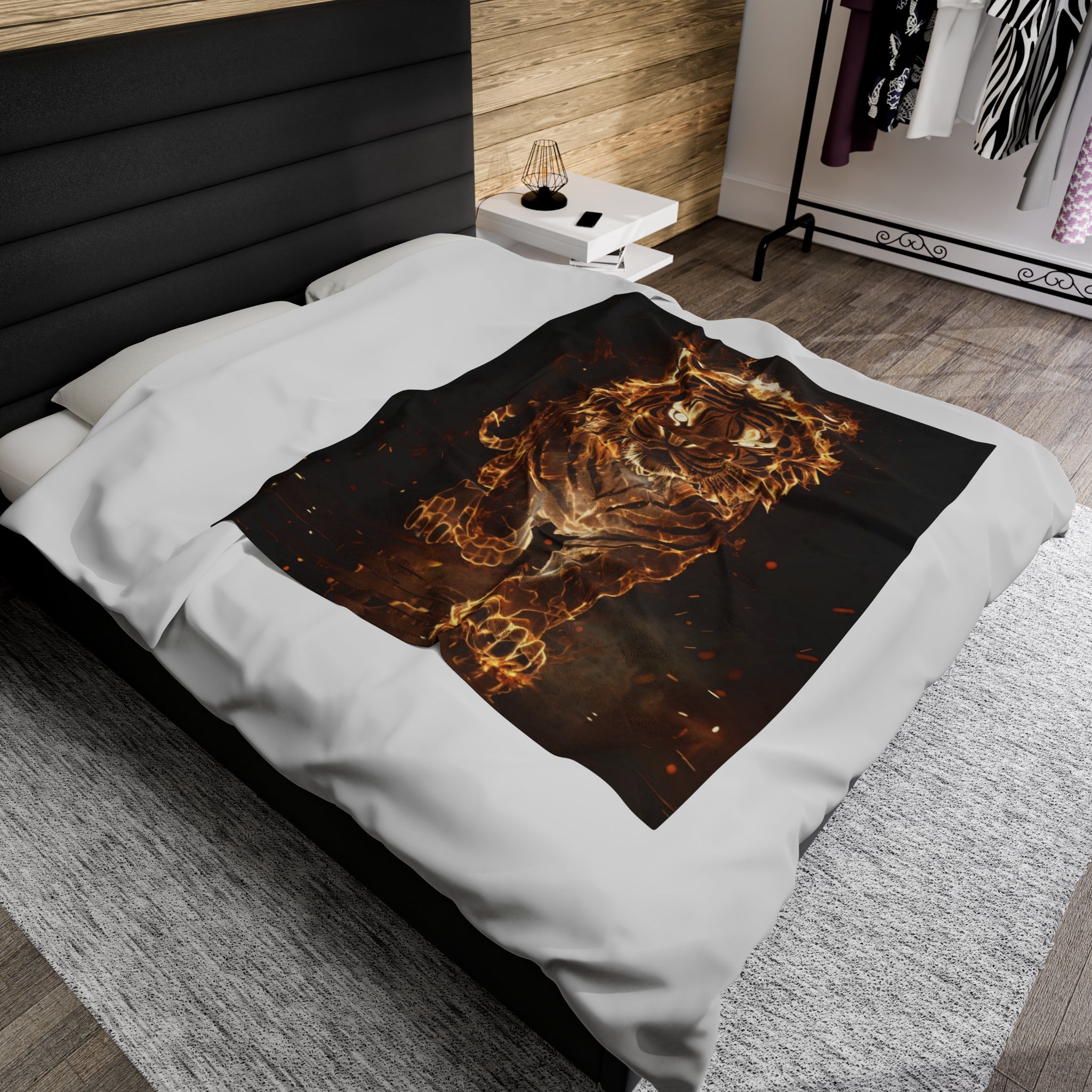 Fire Lion Soft Blanket