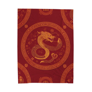 Red Dragon Soft Blanket