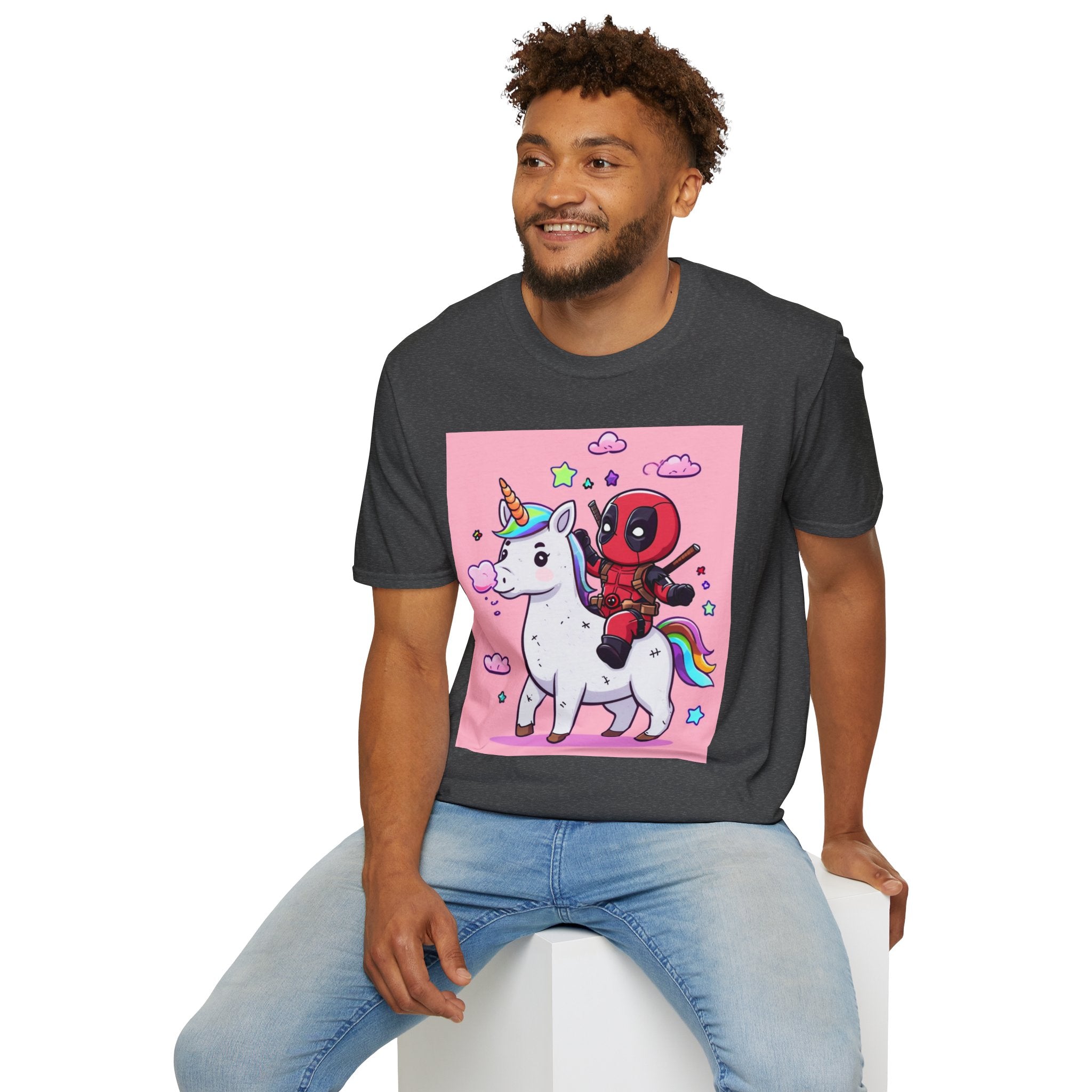 Unicorn Red Character Soft style T-Shirt