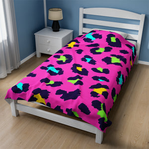 Colorful Leopard Print Soft Blanket