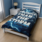 Stronger Than The Storm Soft Blanket