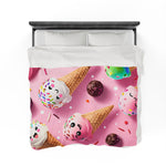 Ice Cream Themed Soft Blanket