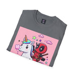 Unicorn Red Character Soft style T-Shirt