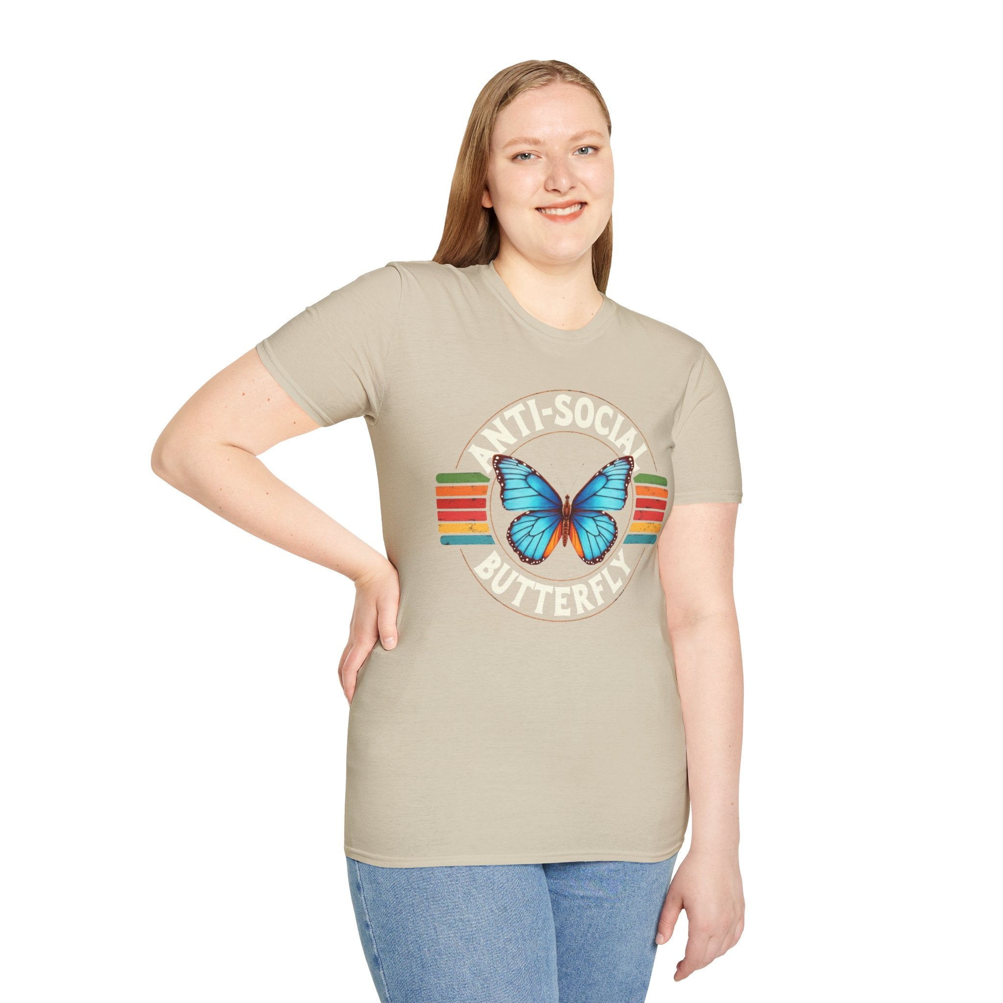 Anti-Social Butterfly Soft Style T-Shirt