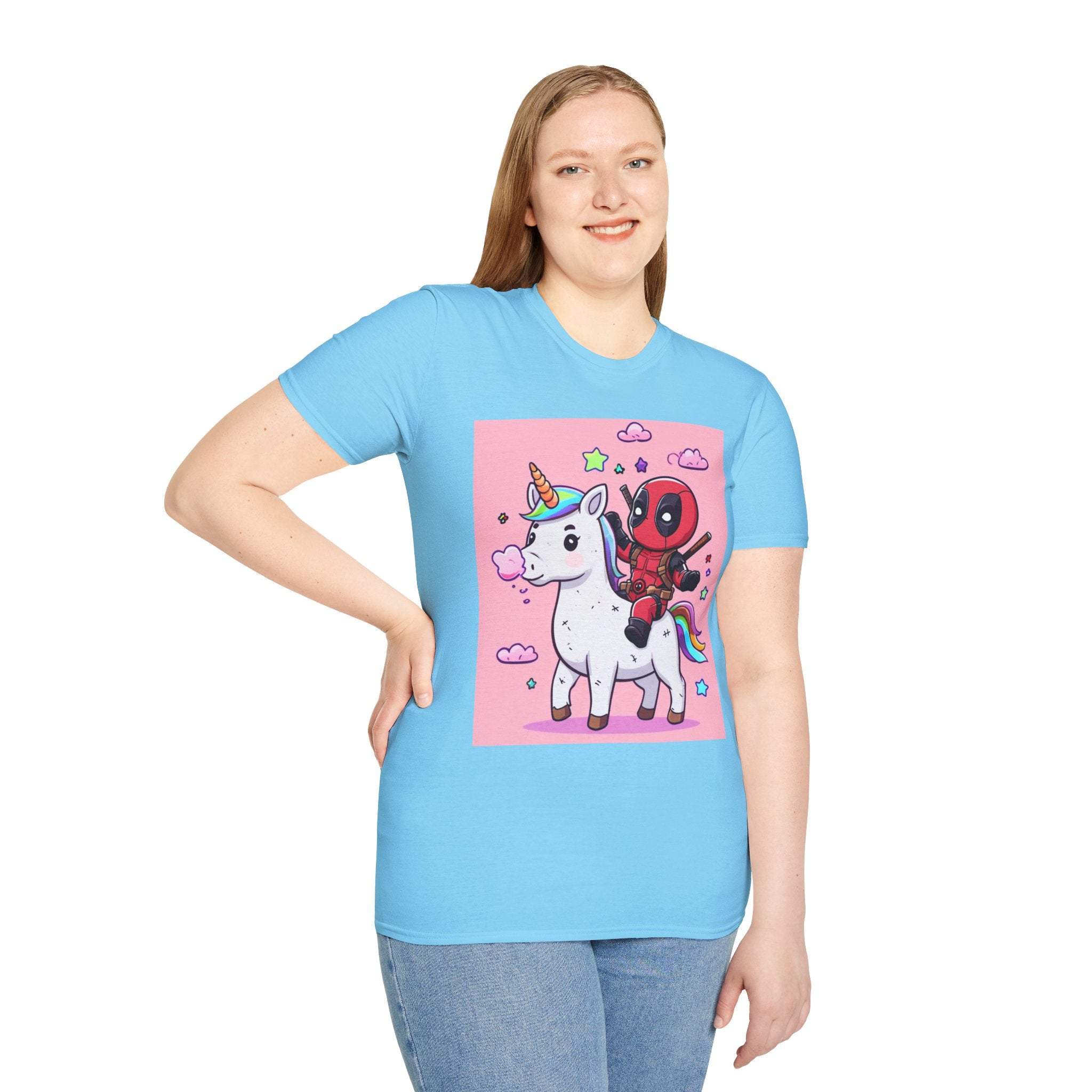 Unicorn Red Character Soft style T-Shirt