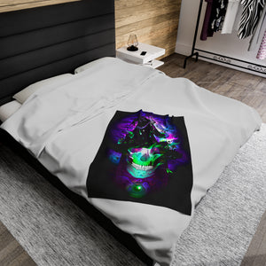 Halloween glow skeleton soft Blanket