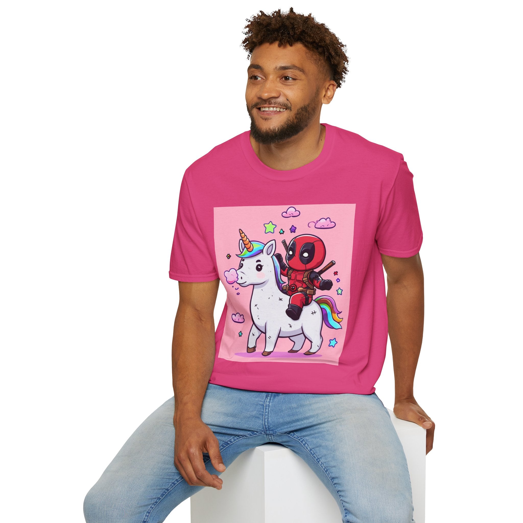 Unicorn Red Character Soft style T-Shirt