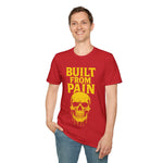 Graphic Tee Shirt with 'Built with Pain' Design