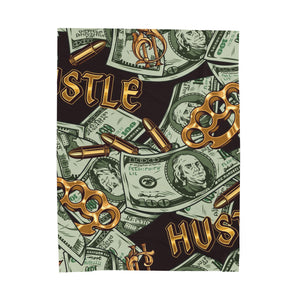 Plush Blanket - Hustle with Money Design