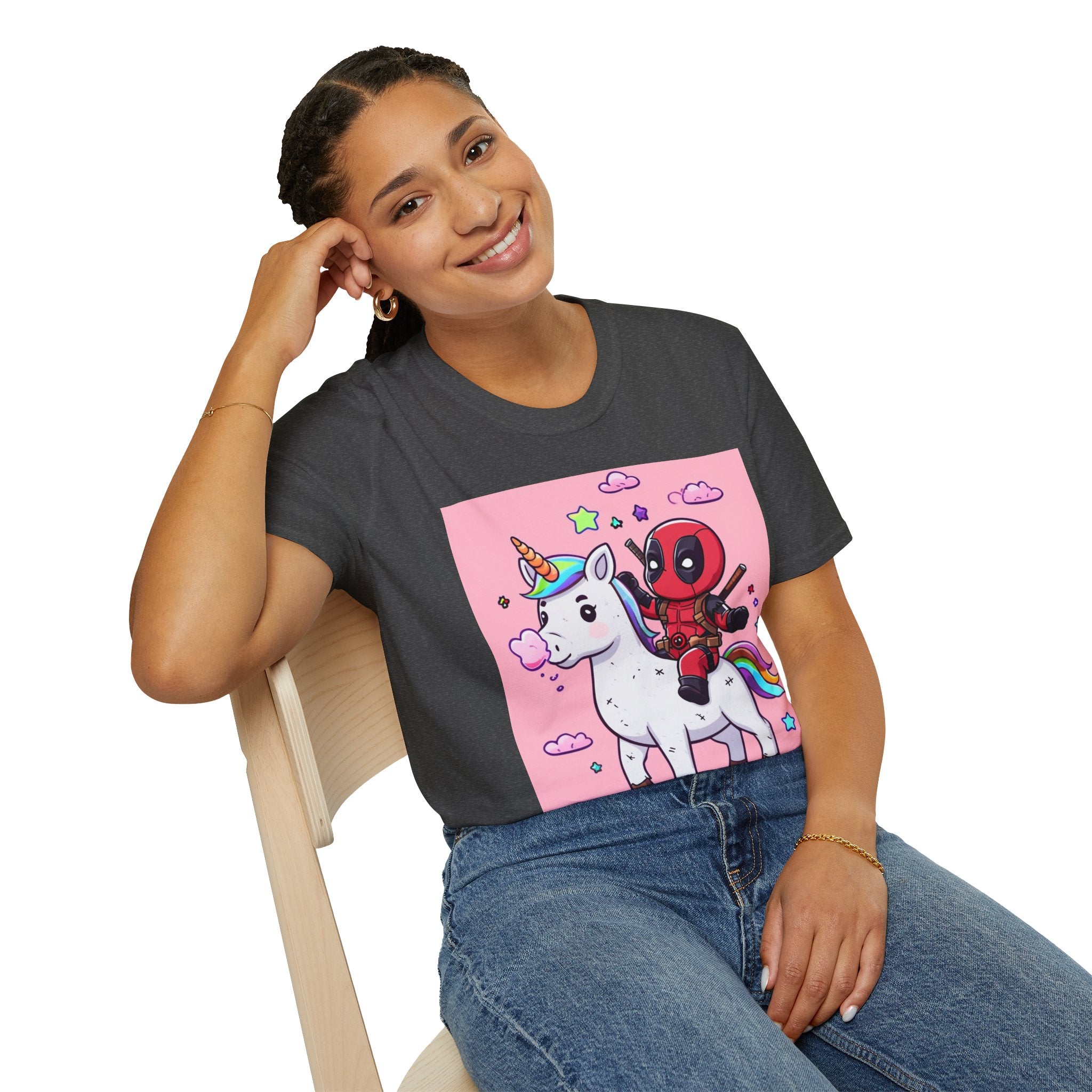 Unicorn Red Character Soft style T-Shirt