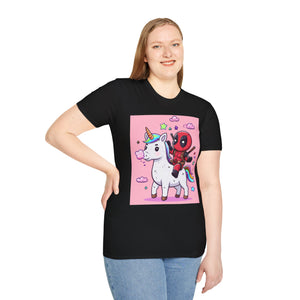 Unicorn Red Character Soft style T-Shirt