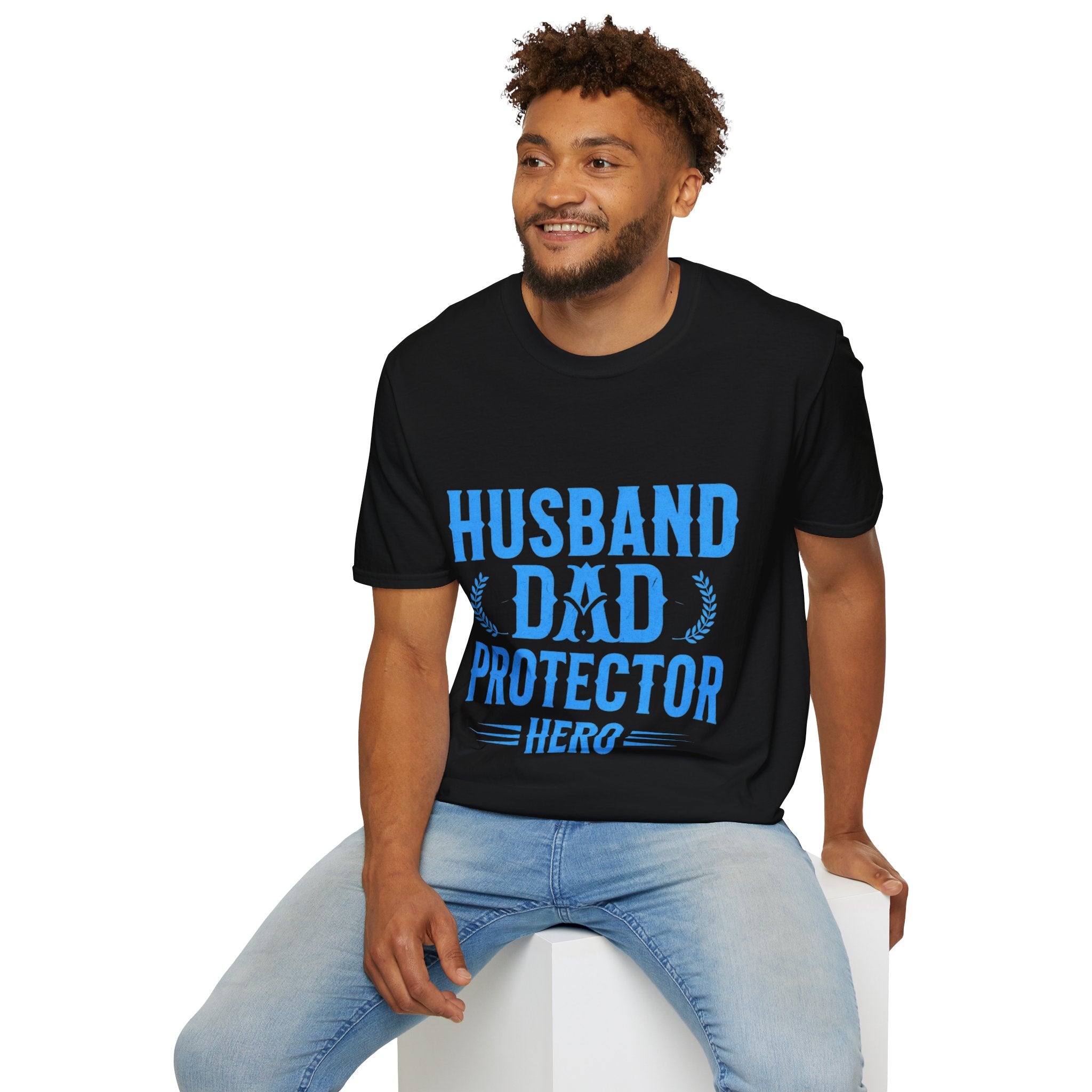 Husband Dad Protector Hero Soft style T-Shirt
