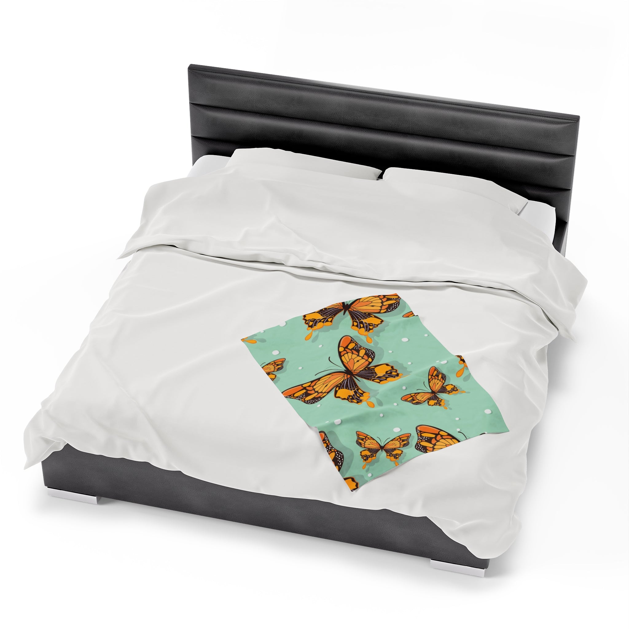 Flying Butterflies Velveteen Soft Blanket