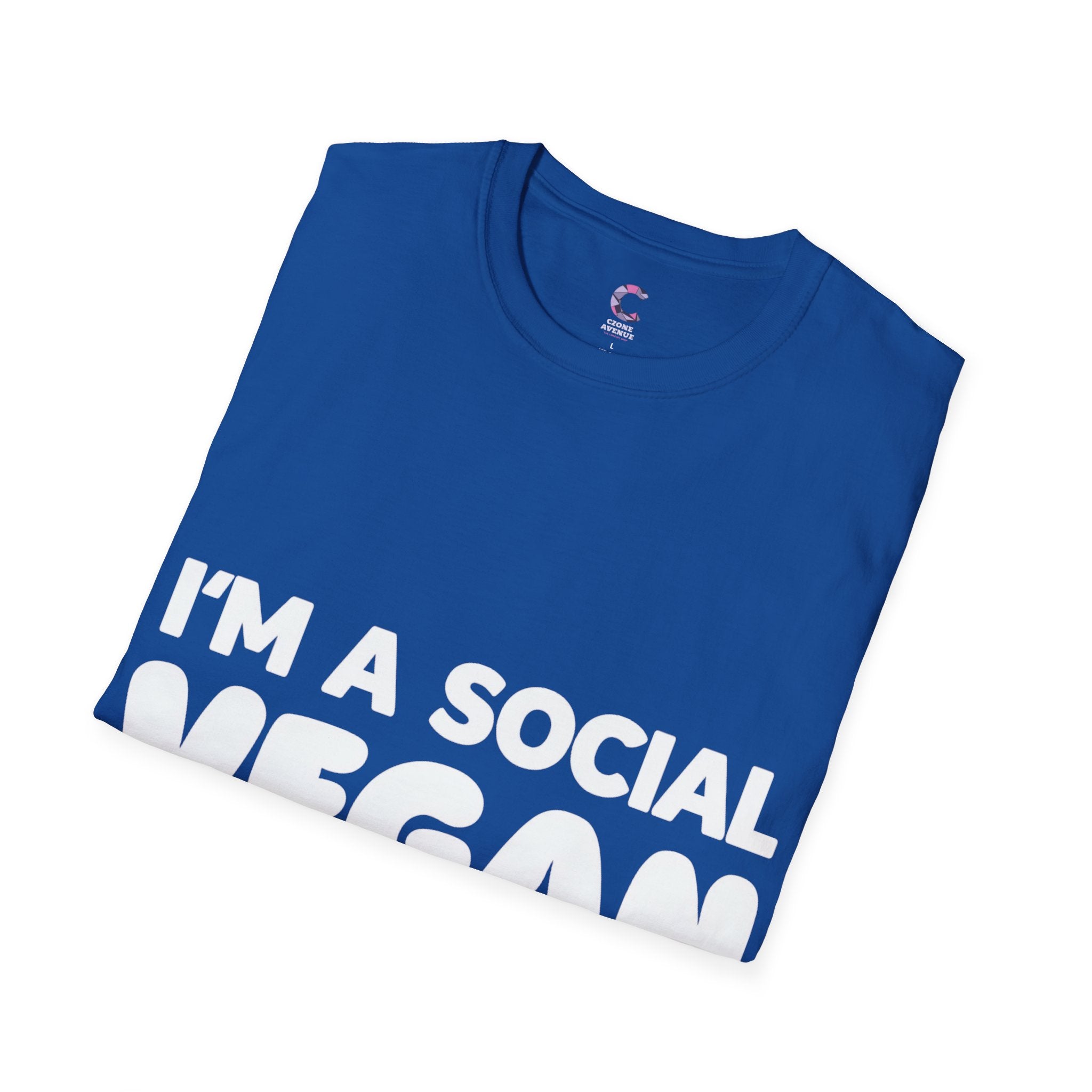 I'm a social vegan I avoid meet Anti-Social T-Shirt