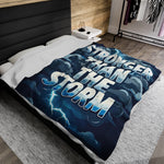 Stronger Than The Storm Soft Blanket