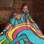 Colorful Pattern Velveteen Soft Blanket