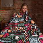 Aztec Themed Velveteen Soft Blanket