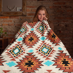Cultural Two Themed Velveteen Soft Blanket
