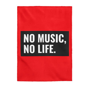 No Music No Life Velveteen Soft Blanket