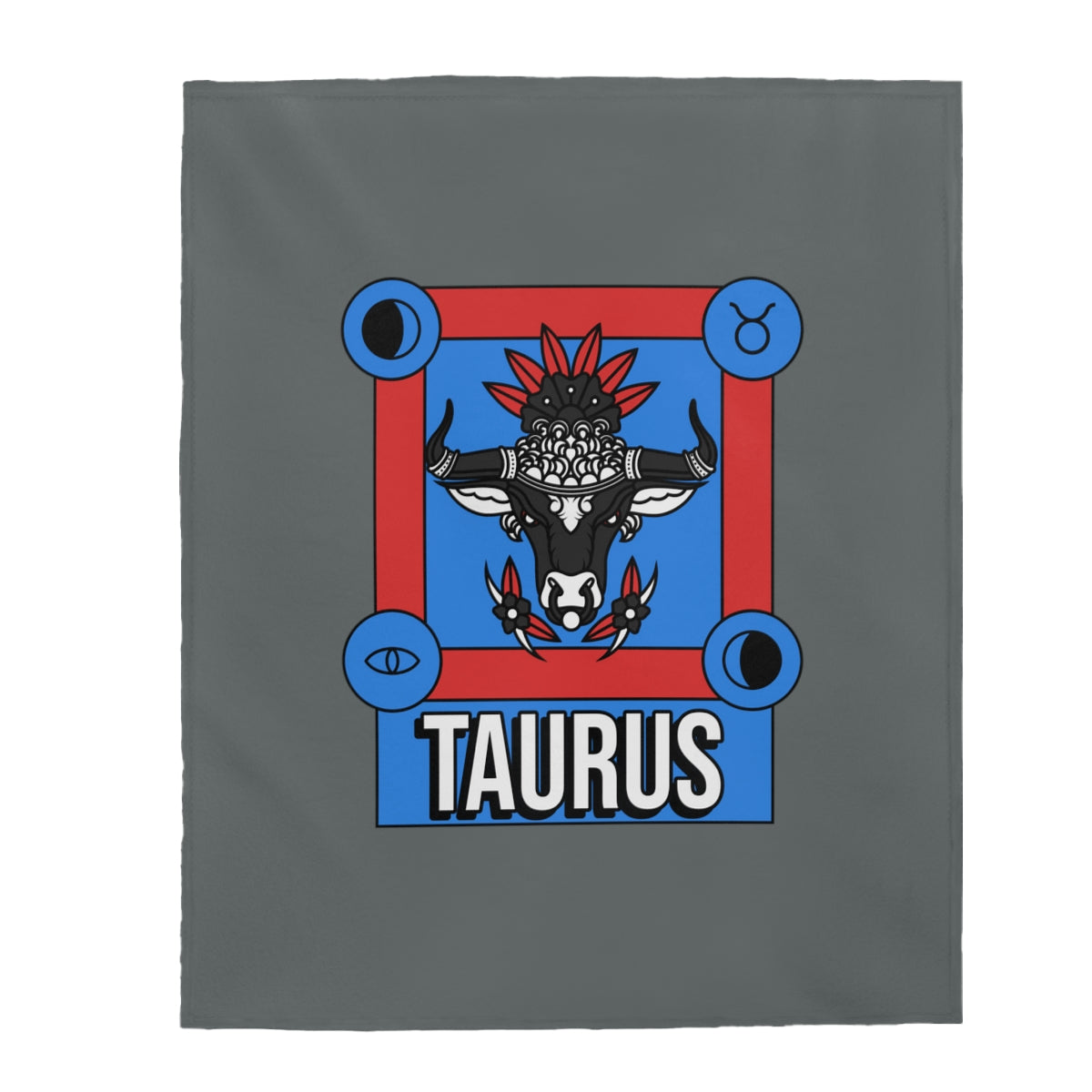 Taurus Horoscope Themed Velveteen Soft Blanket