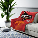 Cheese Doritos Themed Blanket Throw