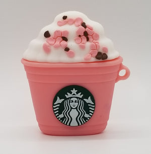 "Pink Starbucks Themed" Airpods Cover Case