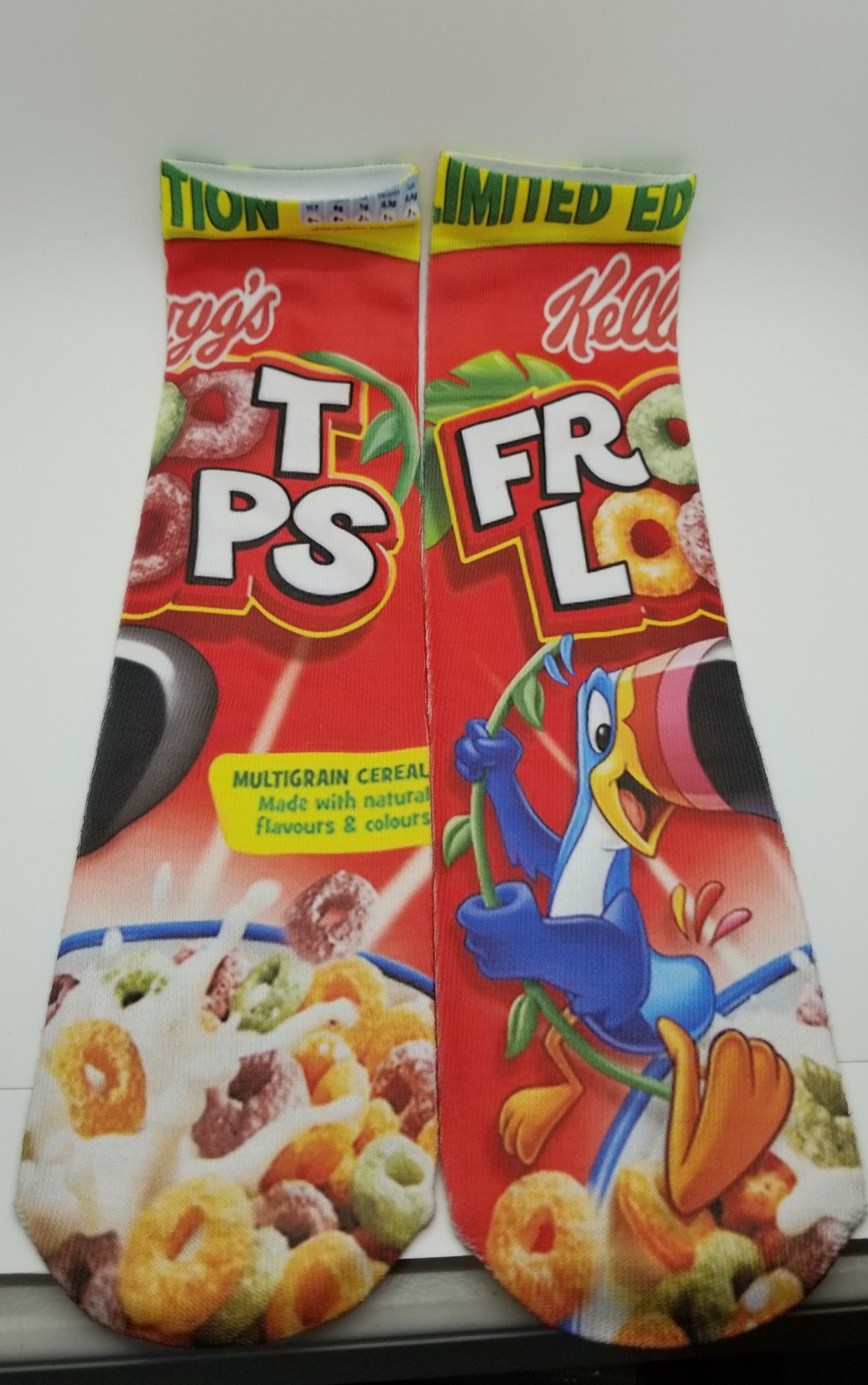 Froot Loops Theme Graphic Socks