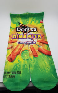 Dinamita Chile Lemon Theme Graphic Socks