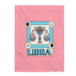 Libra Horoscope Themed Velveteen Soft Blanket