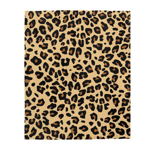 Leopard Themed Velveteen Soft Blanket