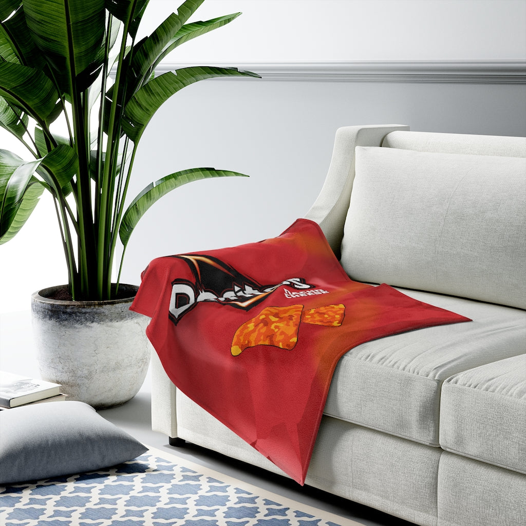 Cheese Doritos Themed Blanket Throw