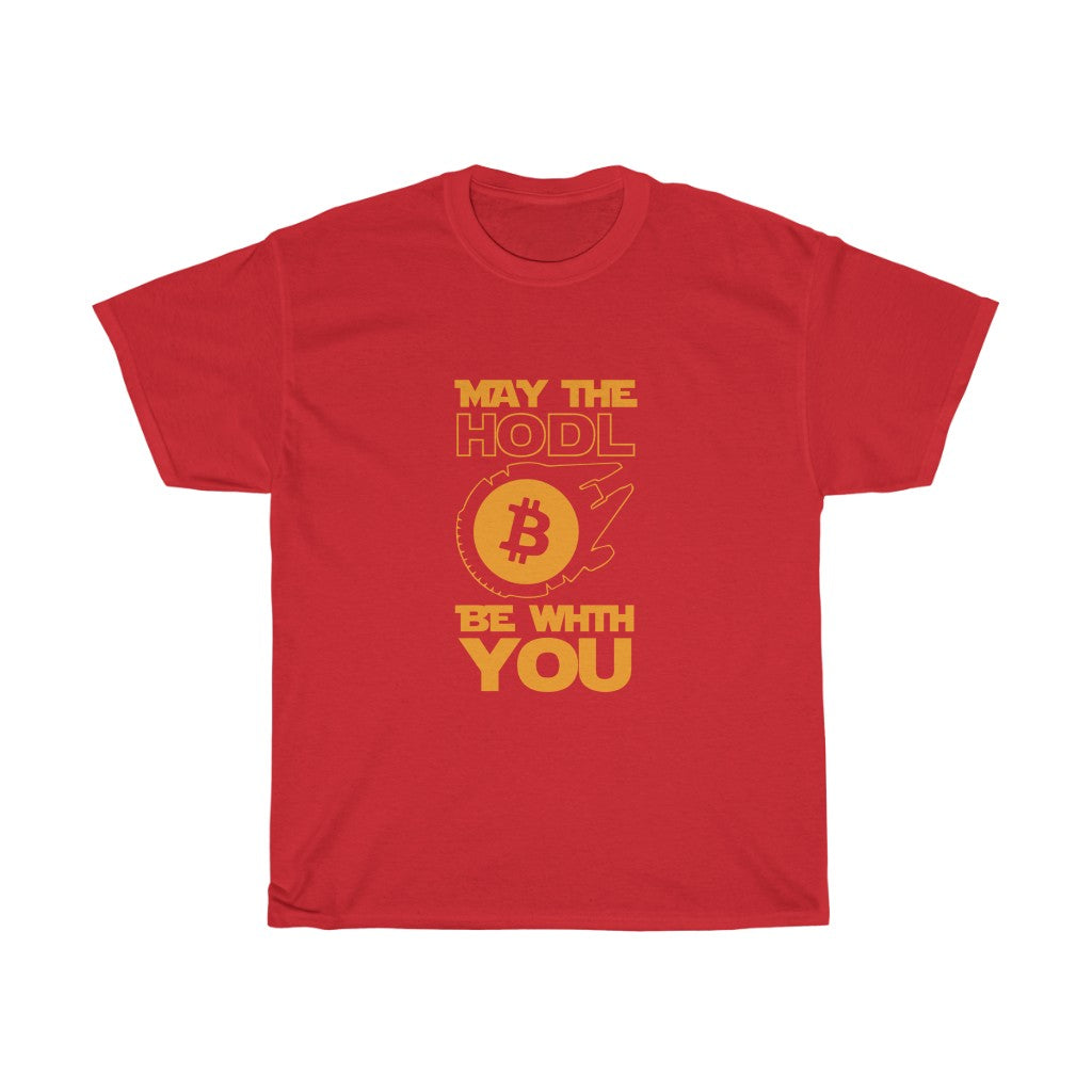 "May The HODL Be With You" Heavy Cotton Tee