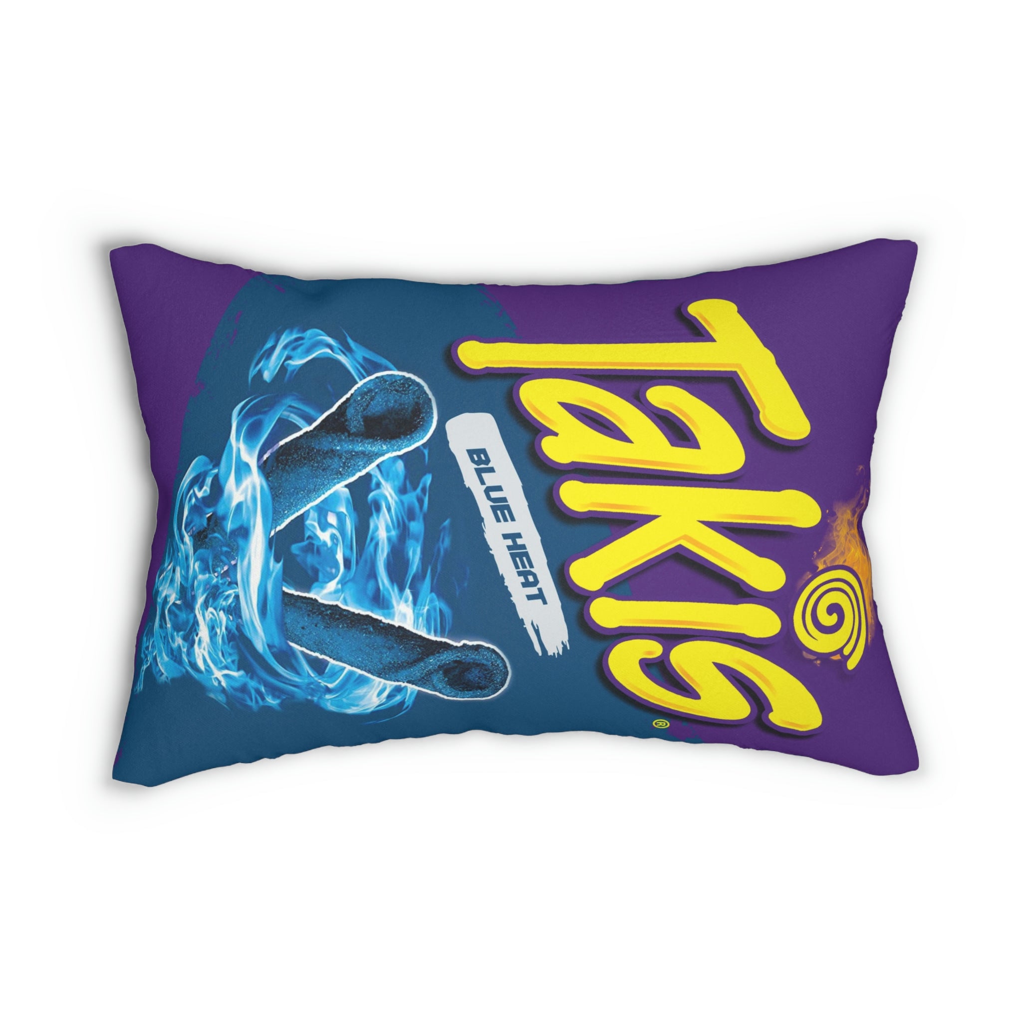 Cute Chips Blue Takis Themed Polyester Pillow