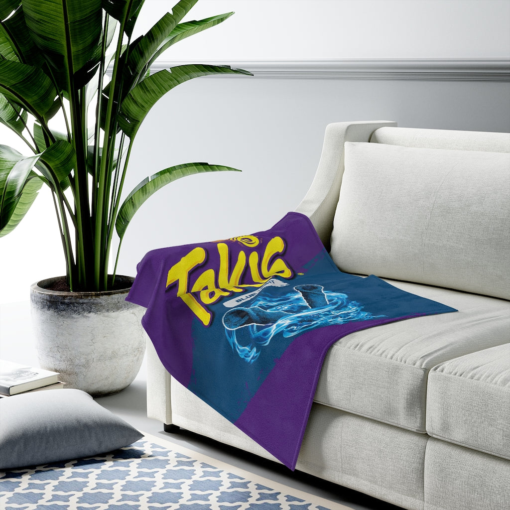 Takis Blue Theme Blanket Throw