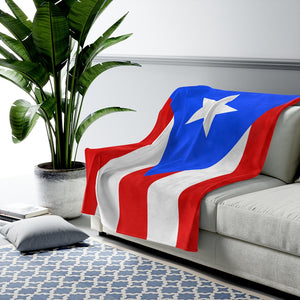 Puerto Rico Velveteen Soft Blanket