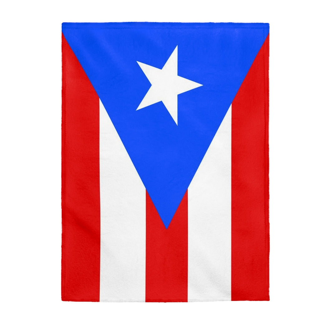 Puerto Rico Velveteen Soft Blanket