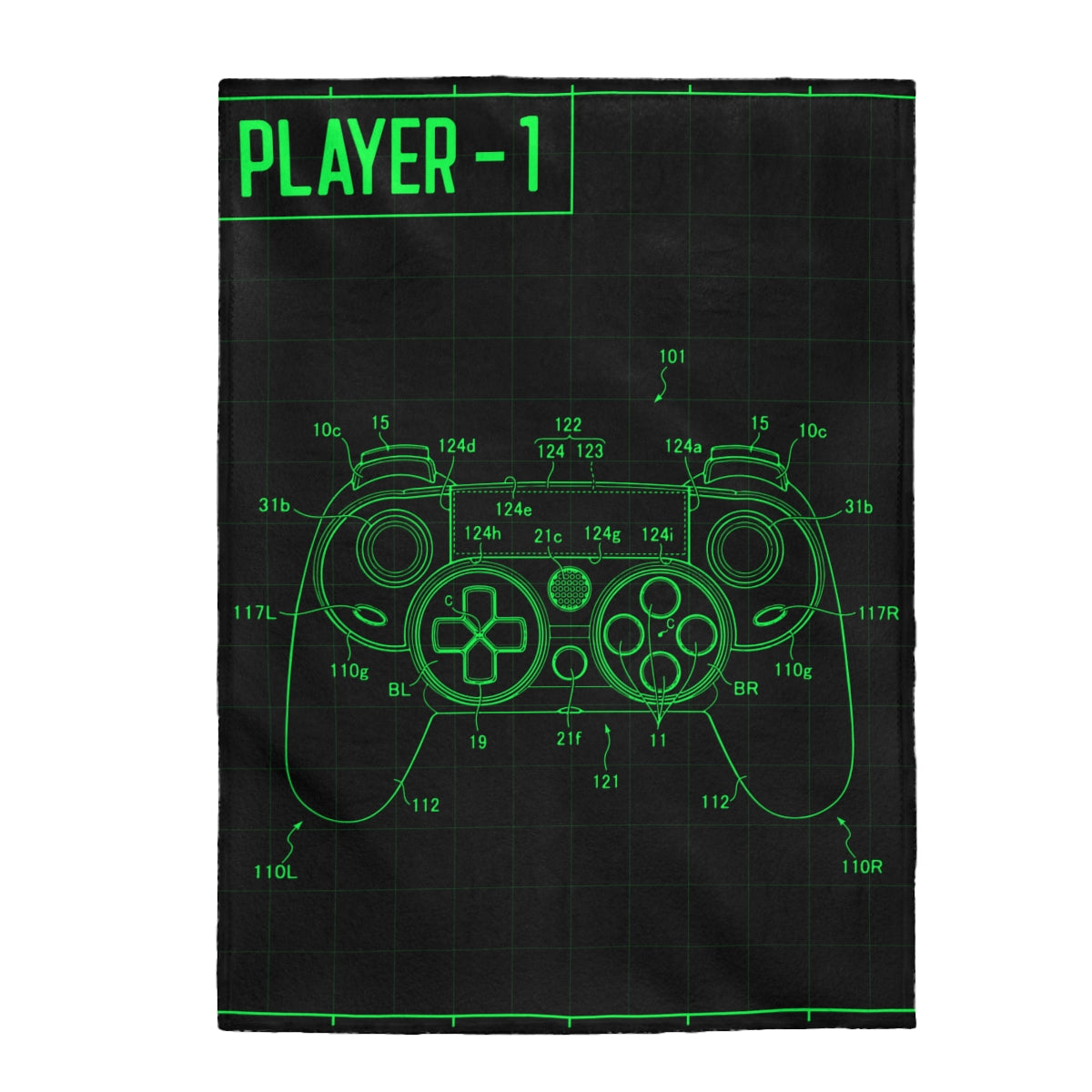 Player Controller Velveteen Soft Blanket