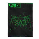 Player Controller Velveteen Soft Blanket